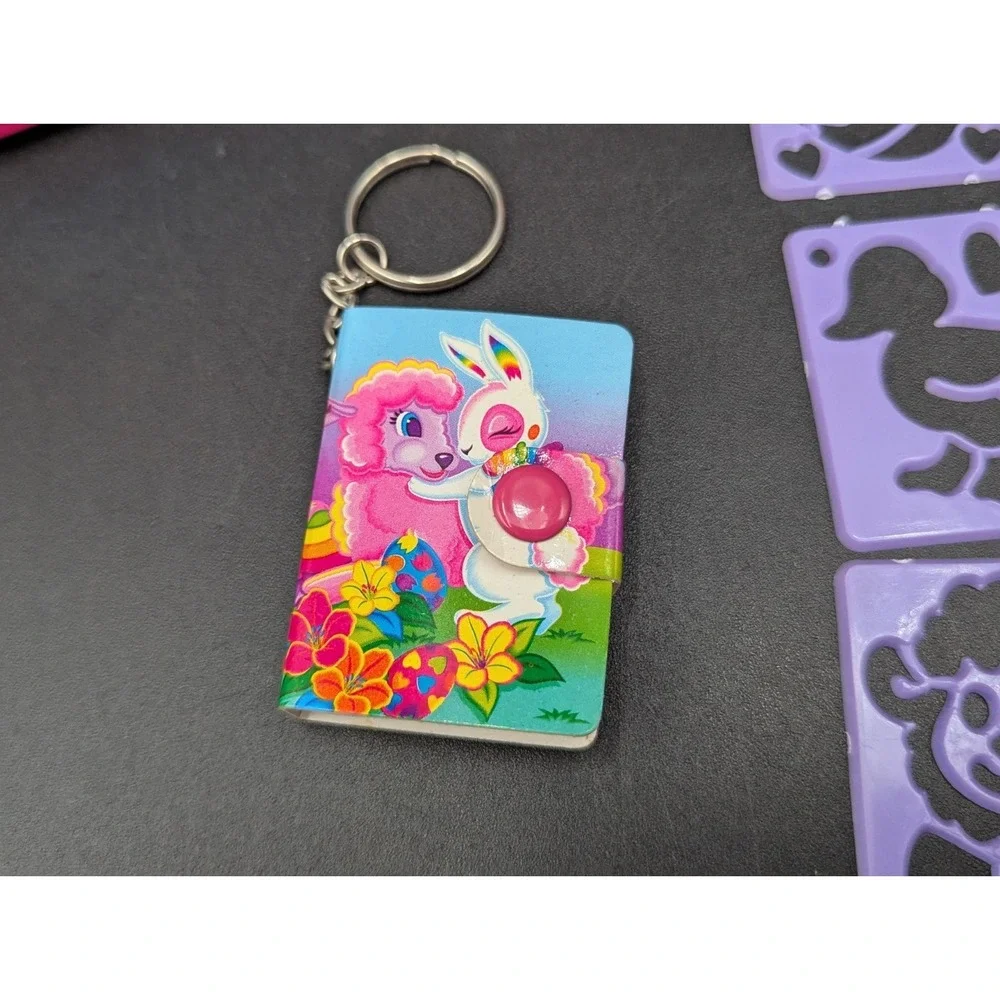 VTG Mix LOT of  Lisa Frank in Rainbow Chaser Horse Stationery Collectors Tin